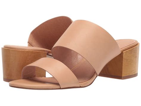 Madewell Leather Kiera Two Strap Mule Sandal In Beige Natural Lyst