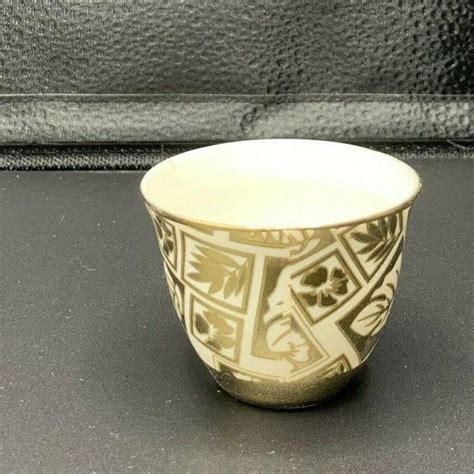 Arabic Porcelain Pc Coffee Tea Cup Set White