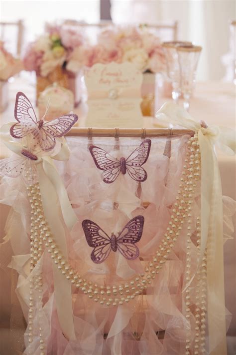 Pink Chic Butterfly Baby Shower Bella Paris Designs Butterfly Baby