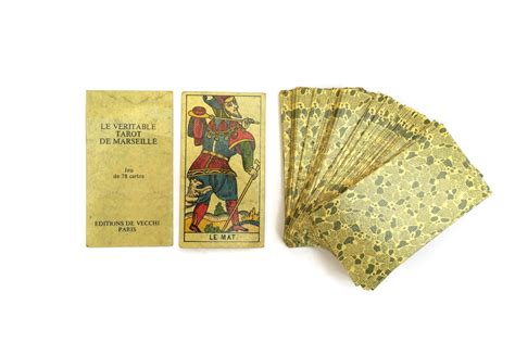 Vintage French Tarot De Marseille Fortune Telling Cards De Vecchi