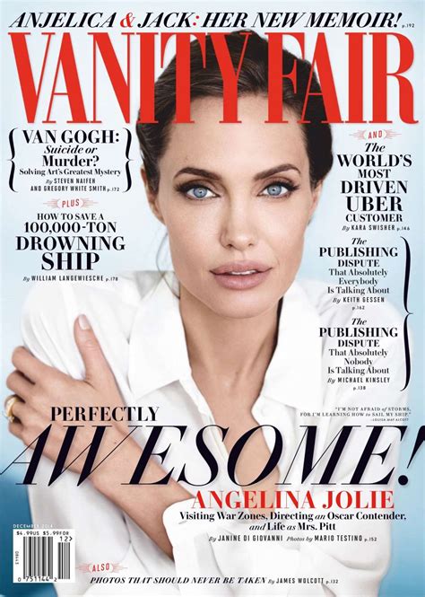 Angelina Jolie Vanity Fair Magazine December 2014 Issue Celebmafia