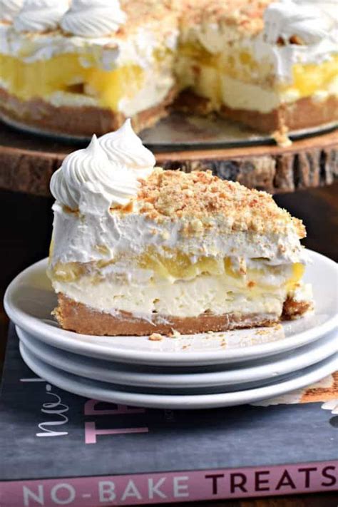 Bake cake according to package. No oven needed with this beautiful, layered NO BAKE Banana Cream Cheesecake! You'll love the ...