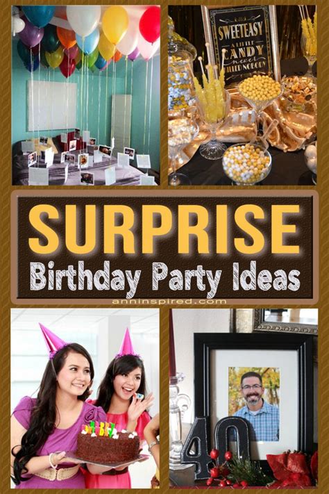 Best Surprise Birthday Party Ideas Ann Inspired