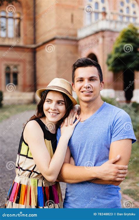 Love Couple Walking In The City Streets Stock Image Image Of Facial