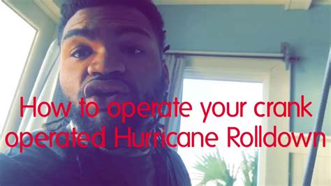 ˜ + * ˙ ˙ ) ) ˜: How to Operate a Manual Rolldown Hurricane Shutter - YouTube
