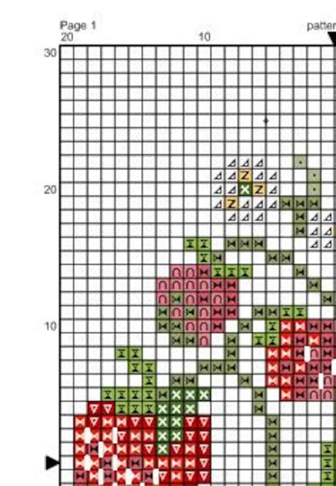 Strawberrywildberry Counted Cross Stitch Pattern Pdf Instant Etsy