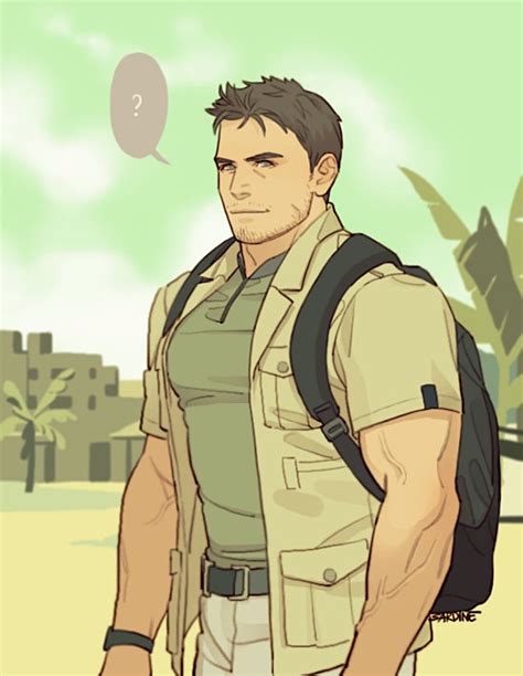 Chris Redfield Resident Evil And 1 More Drawn By Sardinekjr0313