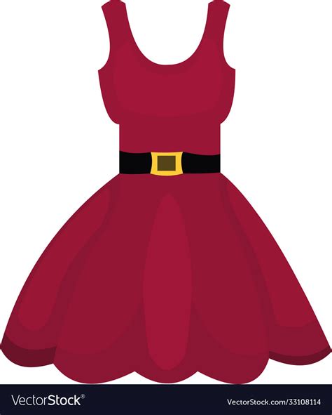 A Red Dress Royalty Free Vector Image Vectorstock