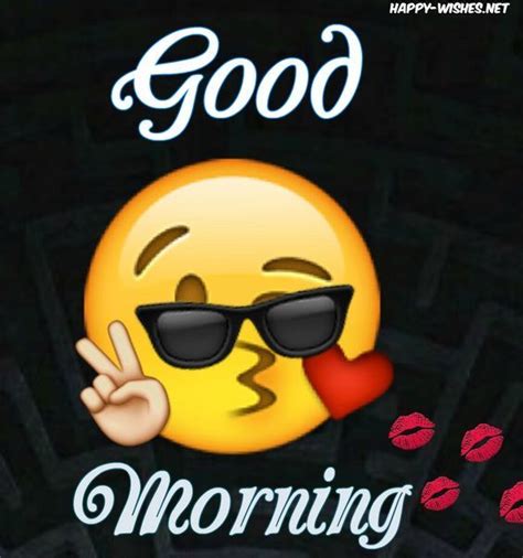 Good Morning Wishes Kissing Emoji Image Pictures Photos And Images