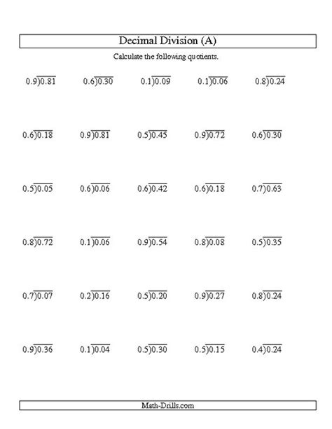 Some of the worksheets displayed are decimals practice booklet table of contents, exercise work, decimals work, mad minutes, multiplication and division word problems no problem, math mammoth grade 5. Dividing Decimals Through Hundredths Worksheets - 1000 ...