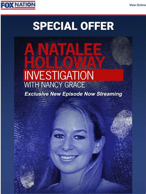 Fox News A Natalee Holloway Investigation With Nancy Grace Available Now Milled