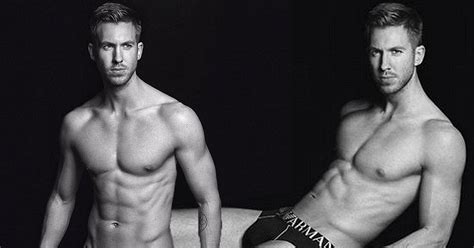 Calvin Harris Shows Off Smoking Hot Six Pack As He Strips To Underwear