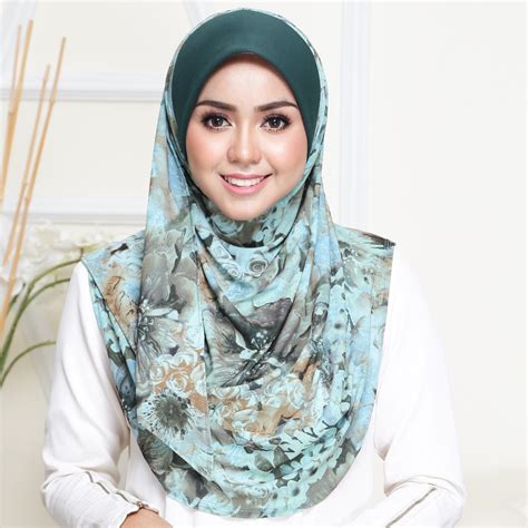 Tudung Sarung Soft Awning Scuba Instant Shawl One Loop Hijab Kain