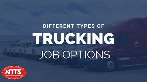 Truck Driving Job Options Youtube