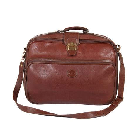 Buy 4 wheel cabin luggage and get the best deals at the lowest prices on ebay! GUCCI Italian vintage Brown Leather CABIN SIZE SUITCASE ...