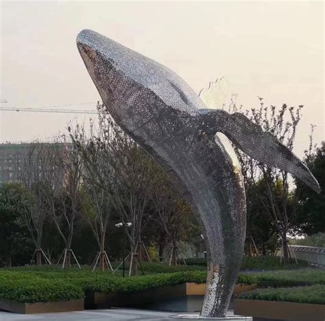 Large Decoration Garden Bronze Outdoor Dolphin Tail Sculptures