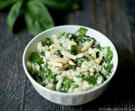 Spinach And Herb Cauliflower Rice Pilaf 10 Minutes To Make