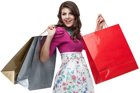 Download Bag Girl Shopping Excited Holding Hq Png Image Freepngimg
