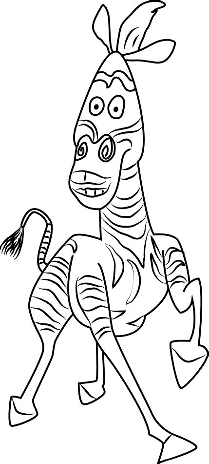 Free printable coloring pages madagascar coloring pages. Marty From Madagascar Coloring Page - Free Printable ...