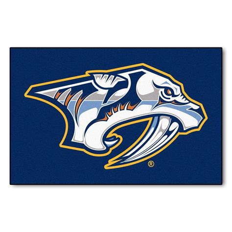 According to our data, the nashville predators logotype was designed in 2011. FANMATS NHL Nashville Predators Blue 1 ft. 7 in. x 2 ft. 6 ...