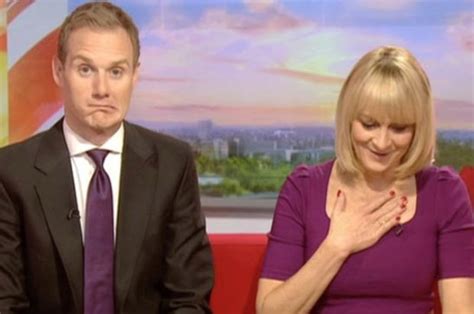 bbc breakfast presenters louise minchin and dan walker in swear gaffe daily star