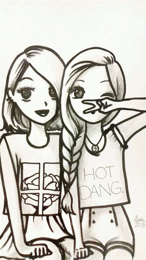 Best friend forever coloring page. Friends | amigas | Pinterest | Friends, Friends girls and ...