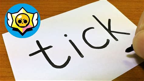 Luckily, you landed in a bush. How to turn words TICK（Brawl Stars）into a Cartoon - how to ...