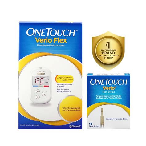Onetouch Verio Flex Blood Glucose Monitor With Onetouch Reveal Mobile