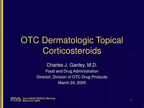Ppt Otc Dermatologic Topical Corticosteroids Powerpoint Presentation