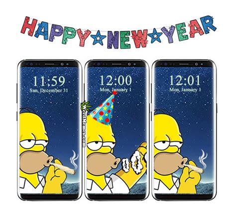 Happy New Year Homer Stoned Weed Memes
