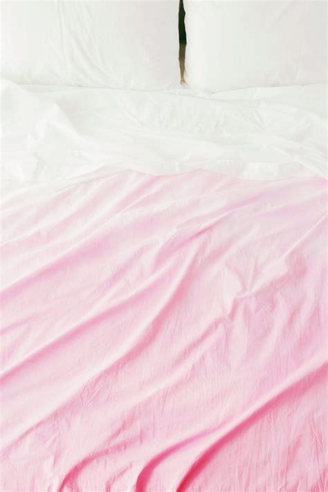 Diy Blush Pink Ombre Bed Sheets Makeful Diy Bed Sheets Pink Sheets