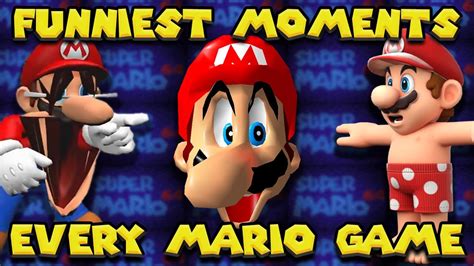 The Funniest Moments In Every Mario Game Youtube