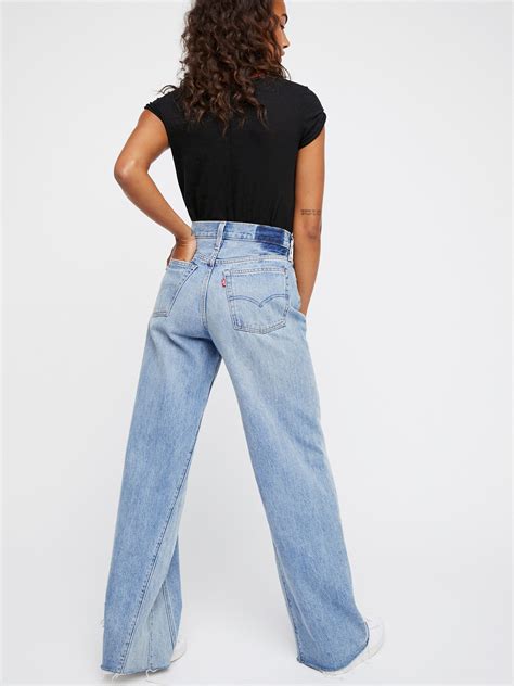 Levi S Altered Wide Leg Jeans Wide Leg Jeans Levi Relaxed Fit