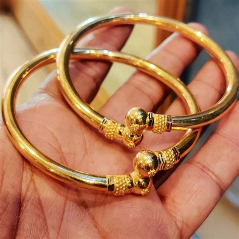 22k Solid Gold Bangle Solid Gold Rajwada Bangle Gold Etsy