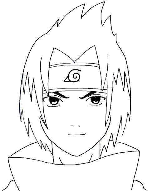 How To Draw Sasuke Face