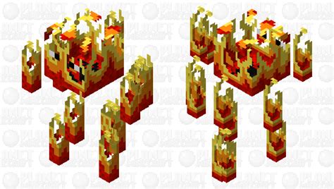 Minecraft Texture Pack Fire Blaze Burning Blaze Minecraft Mob Skin