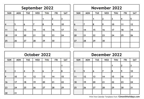 Calendar November And December 2022 April Calendar 2022