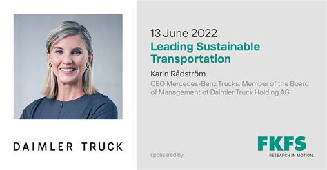 FKFS Research in Motion Karin Rådström von Daimler Truck zur nächsten