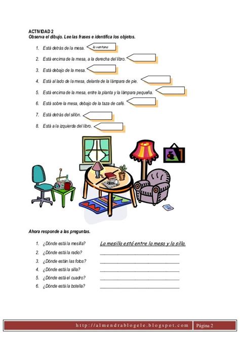 Preposiciones De Lugar Spanish Worksheets Teaching Spanish Spanish