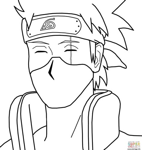 Coloriage Kakashi Hatake From Naruto Dessin Naruto à imprimer