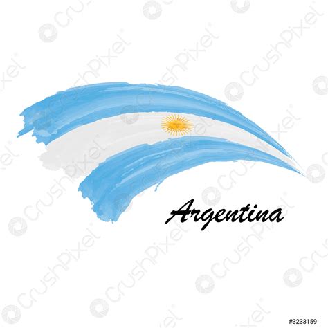 Bandera Argentina Dibujo Bandera Argentina De Dibujos Animados