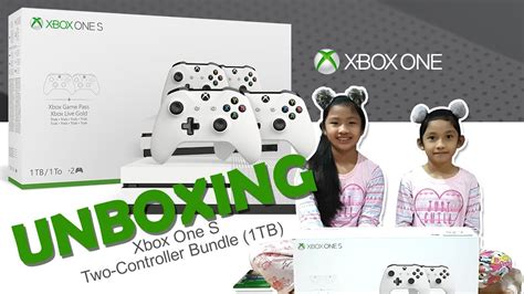 Xbox One S Two Controller Bundle 1tb Unboxing Youtube