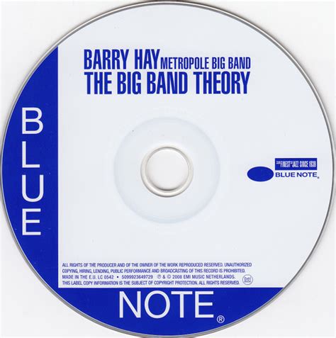 Barry Hay Metropole Big Band The Big Band Theory Nonstop Records