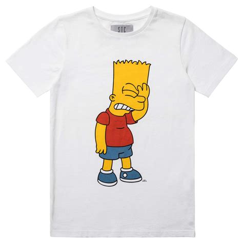 Bart Simpson T Shirt White
