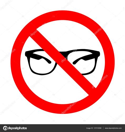 No Sunglasses Sign Illustration Stock Vector Image By ©asmati1702