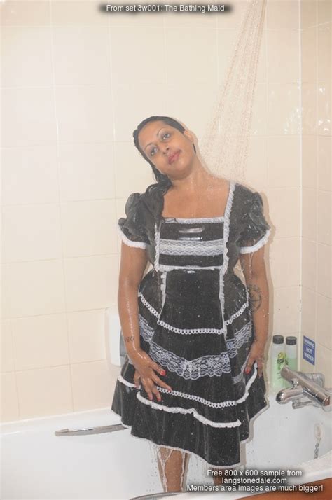 The Bathing Maid Maid Teena Takes A Bubblebath In Uniform
