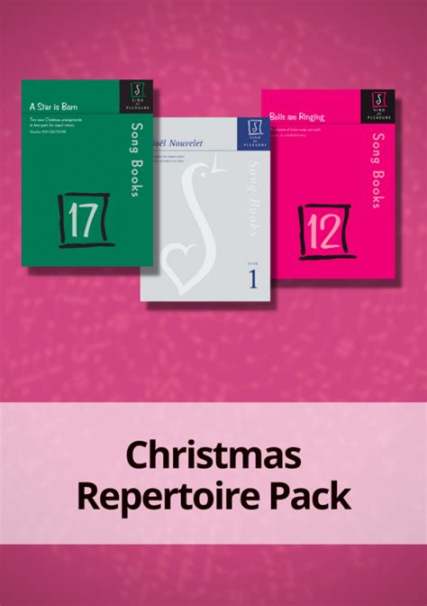 Christmas Repertoire Pack Sing For Pleasure