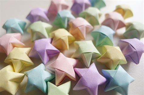 Origami Lucky Stars Pastel Colors Wishing Etsy
