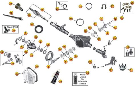 Dana 44 Front Axle Parts For Cherokee Sj Morris 4x4 Center Jeep