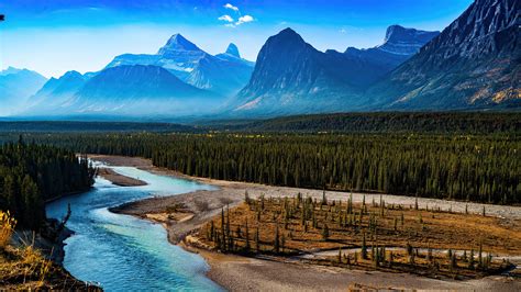 Forest Landscape Mountain Nature River Scenic 4k Hd Nature Wallpapers